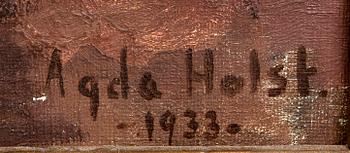 Agda Holst, olja på duk signerad och daterad 1933.