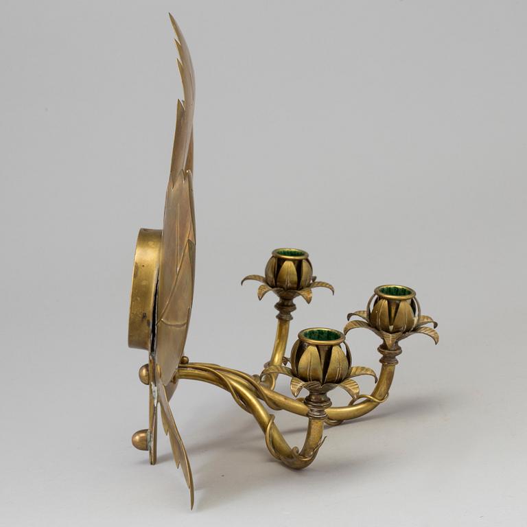 VÄGGAPPLIQUE, 1900-talets mitt.