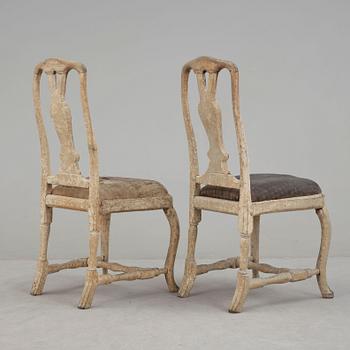 STOLAR, ett par snarlika, rokoko, 1700-talets mitt.