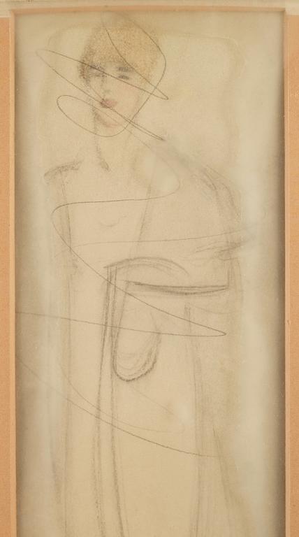 Helene Schjerfbeck, "Marta dansande (Svart kjol)" (Marta dancing [Black skirt] ).
