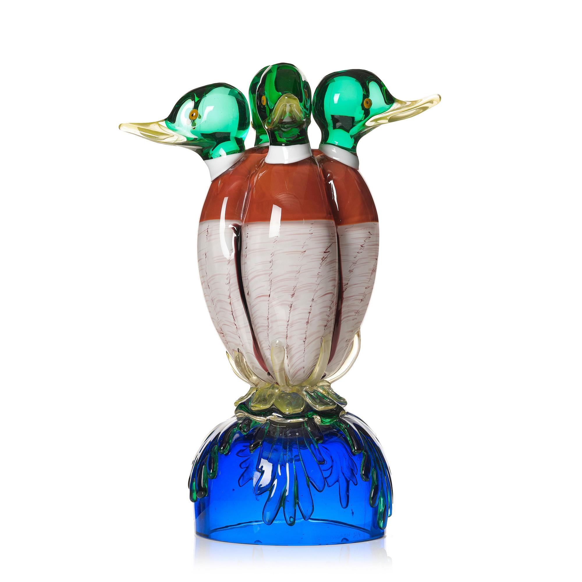 Ernst Billgren, "Väktare", skulptur, Berengo Studio, Murano 2000, ed. 2/6.