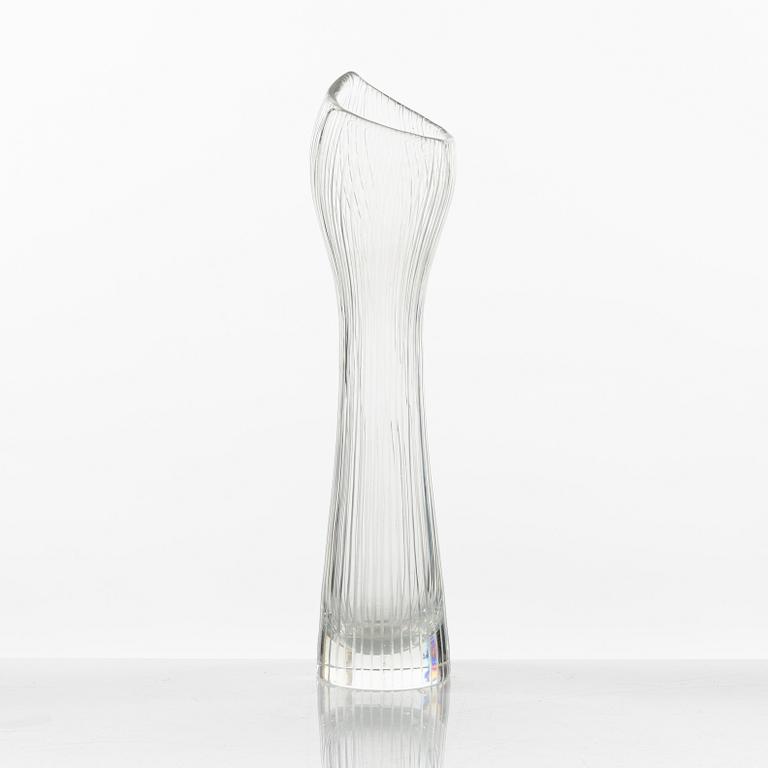 Tapio Wirkkala, a glass vase, signed.