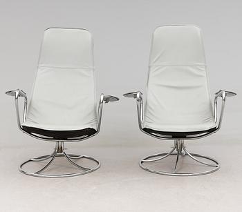 FÅTÖLJER, 1 par, 1900-talets andra hälft.