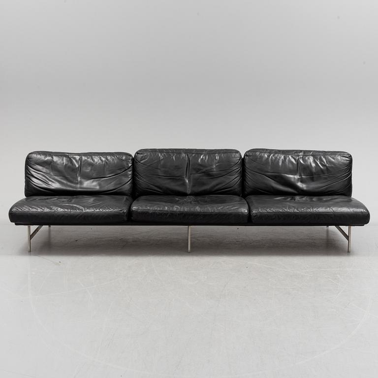 a "PL 103" leather sofa by Piero Lissoni for Fritz Hansen.