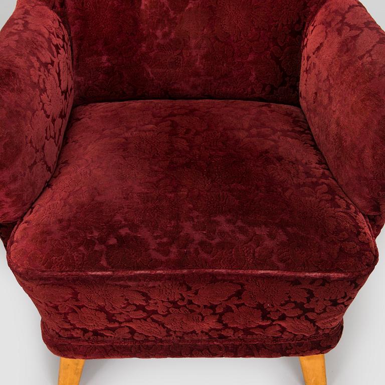 Ilmari Lappalainen, fåtöljer, ett par, "Rex", Asko, 1900-talets mitt.