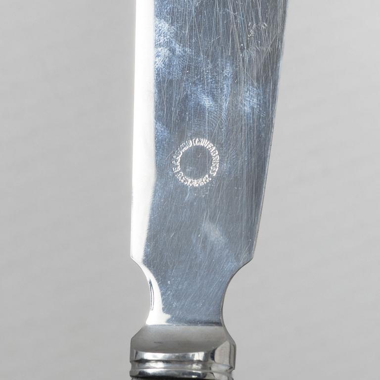 Georg Jensen, A silver 'Pyramid' fish knife, silver, Denmark, 1925–1932.
