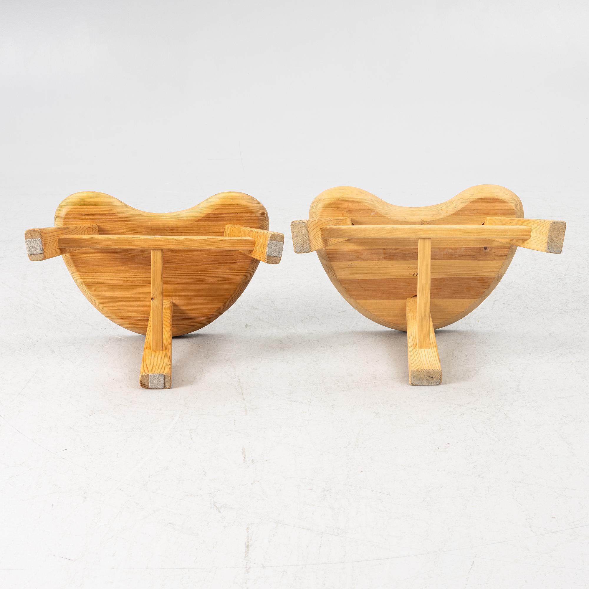 Krogenaes Mobler, pallar, ett par, Norge, 1900-talets mitt.