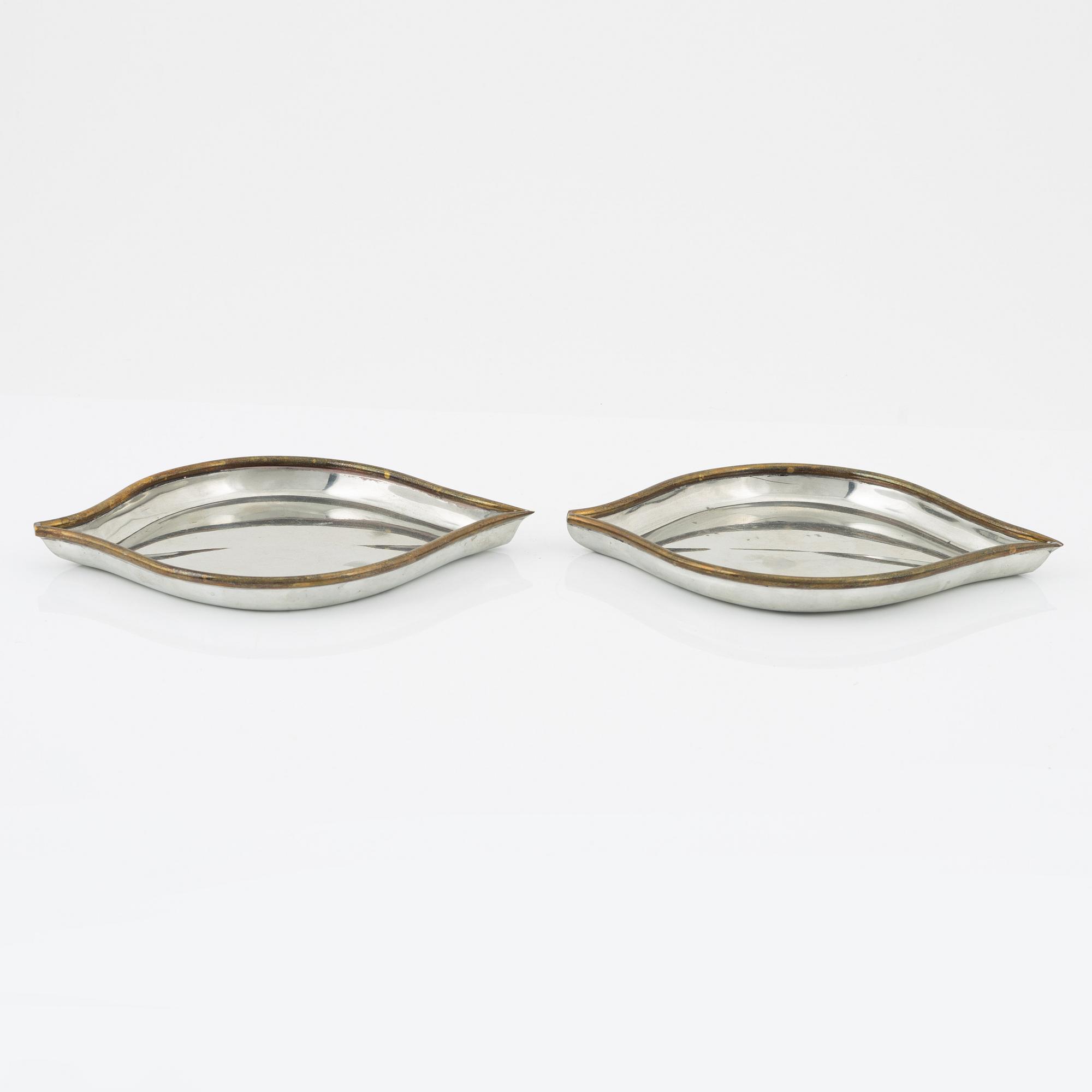 Björn Trägårdh, fat, ett par, tenn, Firma Svenskt Tenn, 2006.