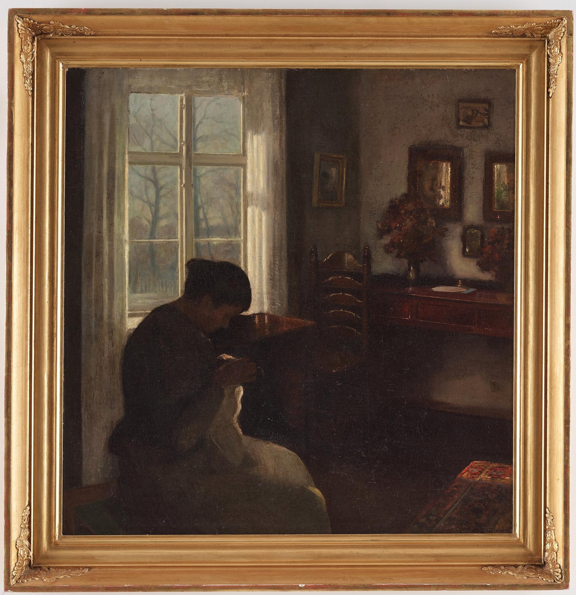 Carl Holsoe, Handarbete i skymningstimmen.