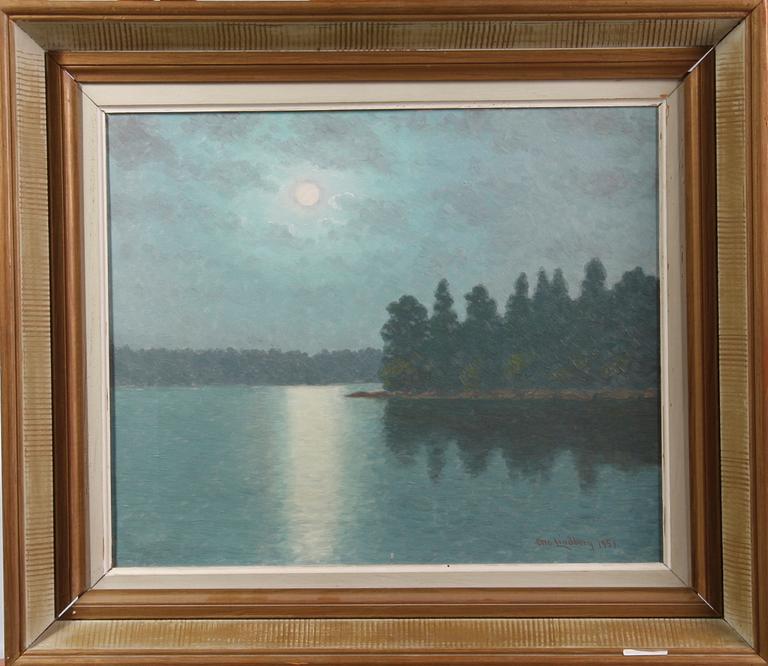 LINDBERG, OTTO, olja på duk. Sign o dat. 1951.