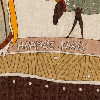 Hermès, a 'La Vie du Grand Nord' shawl.