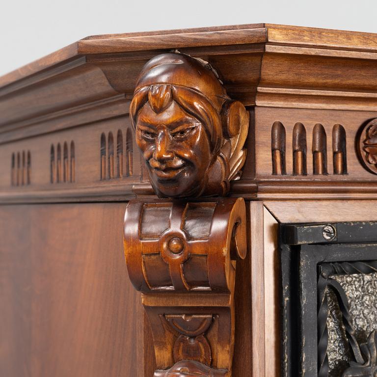 Bar cabinet, Baroque style, 20th century.