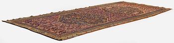 An antique kilim, southeastern Anatolia/Caucasus, c. 398 x 176 cm.