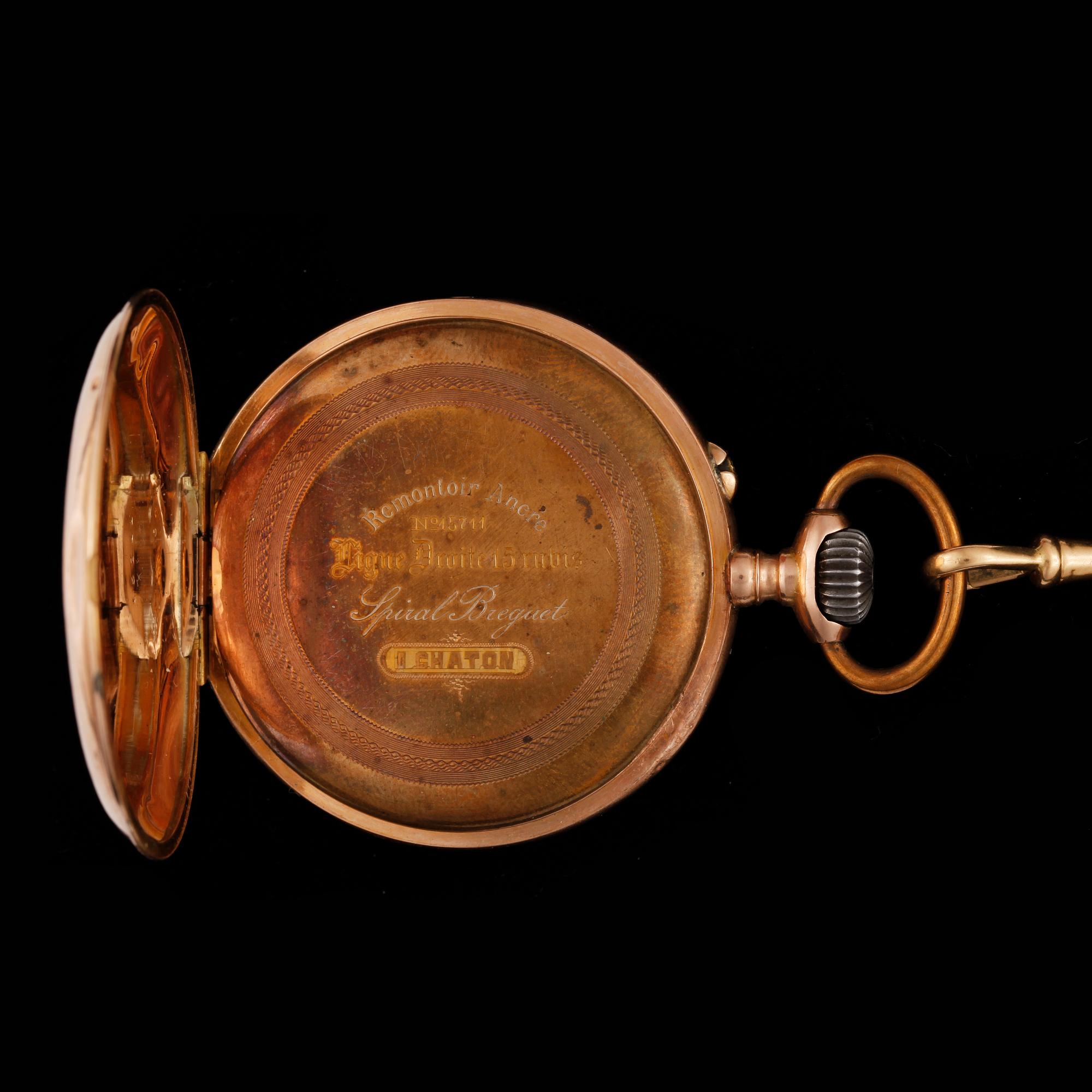 FICKUR, herr, 14k samt 18k guld. Total vikt ca 86 gram.