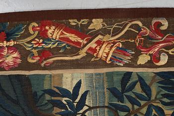 A tapestry, "Verdure", tapestry weave, ca 301 x 254 cm, France 18th century.