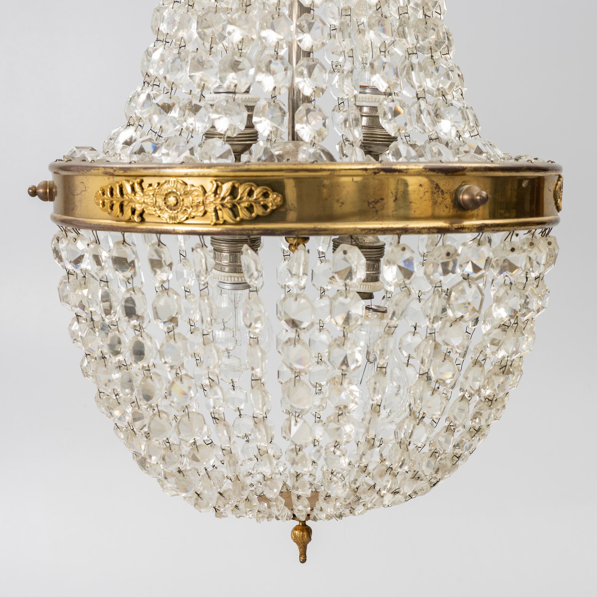 Chandelier, first half of the 20th century.