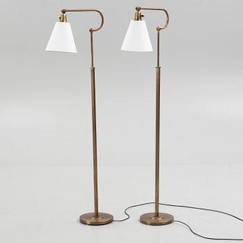 A pair of Swedish Modern model "1760" floor lamps, ASEA, Sweden, 1940's.