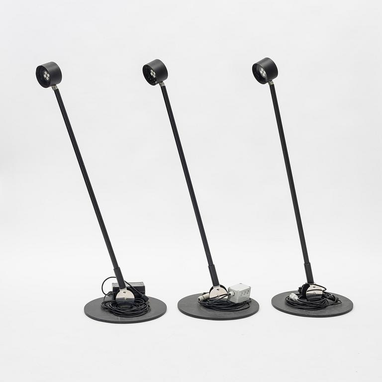 A set of three floor/outdoor lights, Davide Groppi, 21st Century.