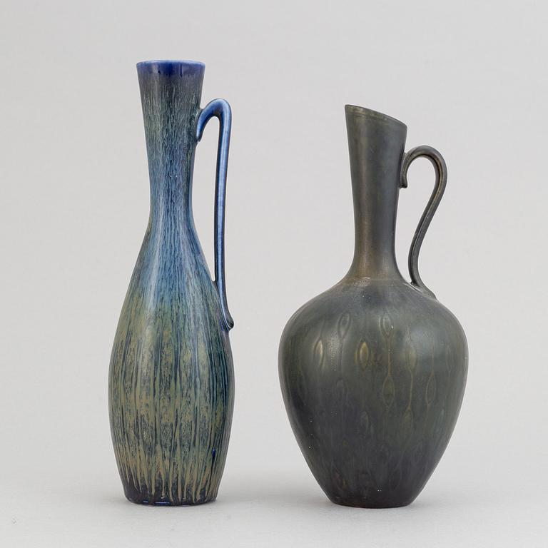 Gunnar Nylund, a set of six stoneware vases and a bowl for Rörstrand.