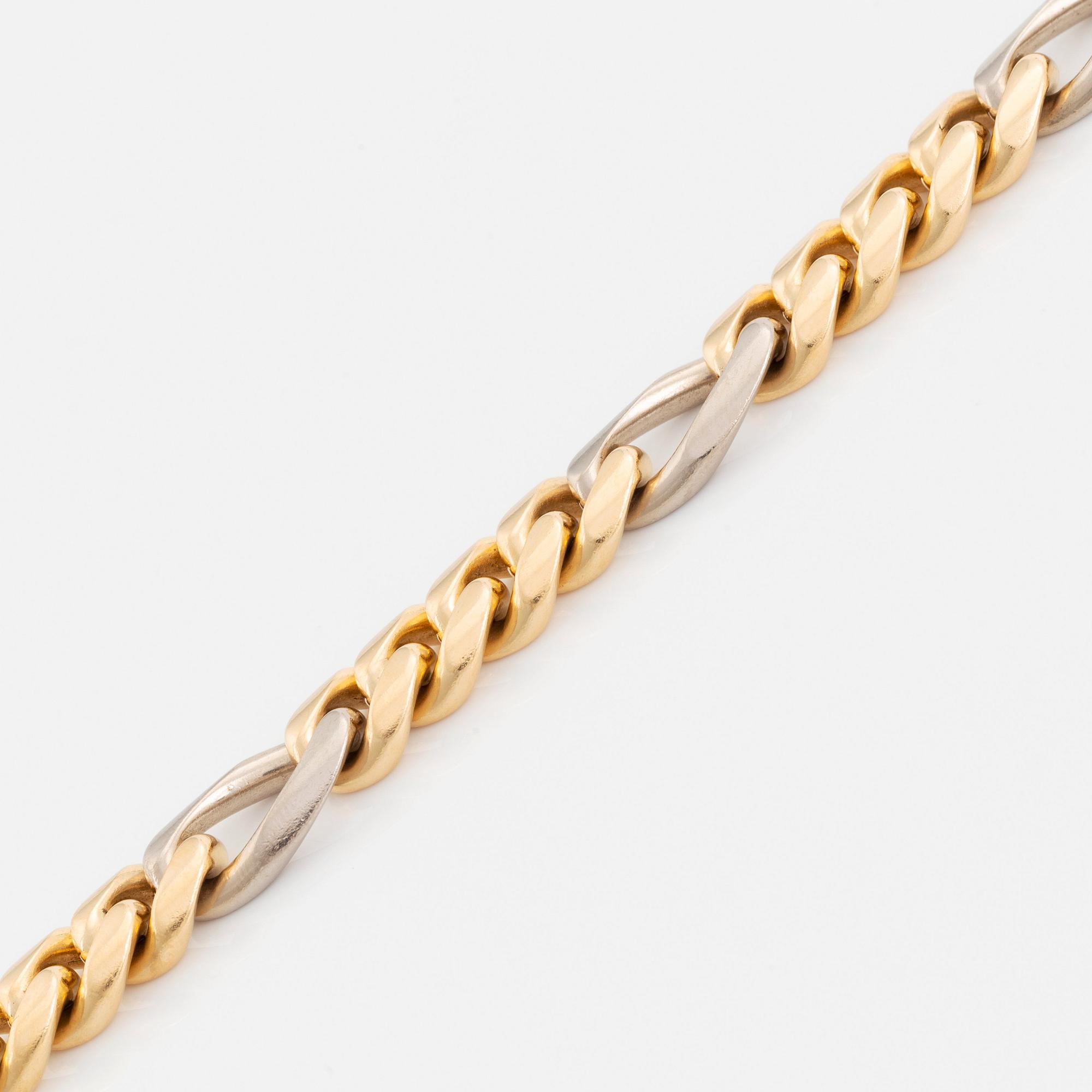Armband 18K guld och vitguld, Jan Hellströmer.