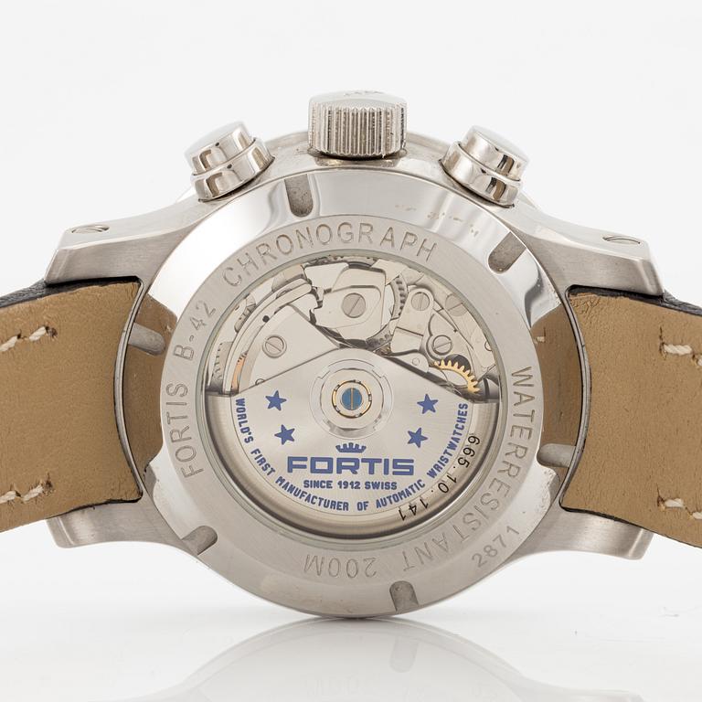 Fortis, B-42, Stratoliner, wristwatch, chronograph, 42 mm.