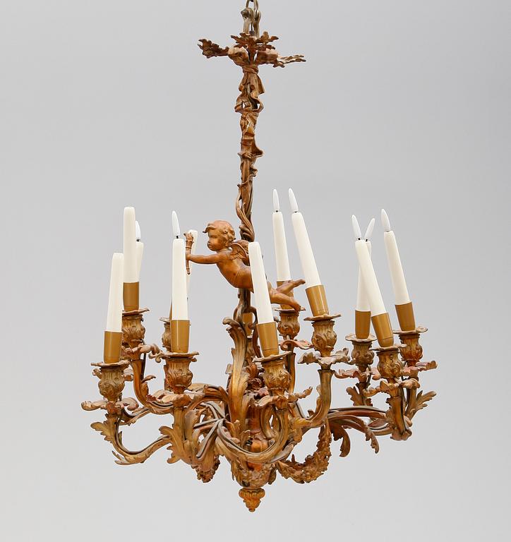TAKKRONA, rokokostil, 1800-/1900-tal.