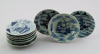 TALLRIKAR, 10 st, porslin, Kina, 1900-tal.