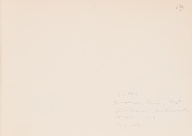 Eino Ruutsalo, Sommitelma sarjasta "Kineettinen kansio".