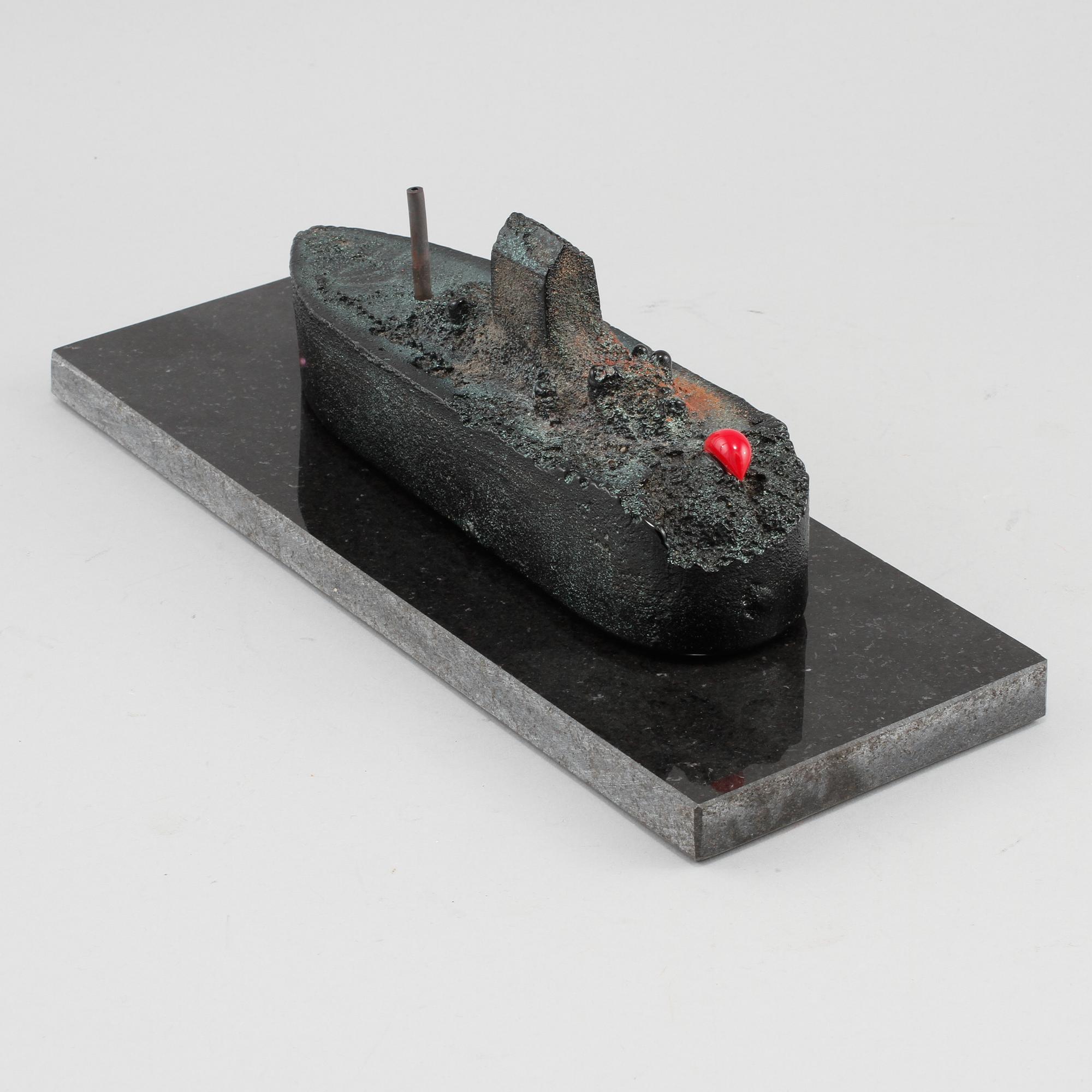 BERTIL VALLIEN, skulptur, glas, signerad Kosta Boda, limited edition.