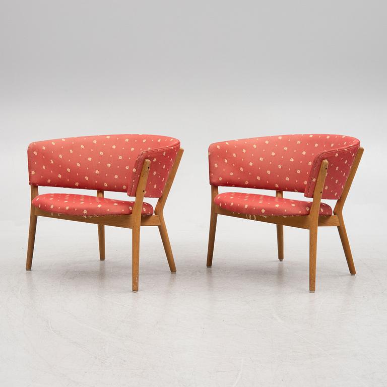 Jörgen and Nanna Ditzel, a pair of armchairs, 'Kitani ND-01', Willadsen, Vejen, 1950's.