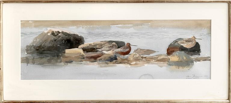 Lars Jonsson, ,  watercolour signed and dated 1993.