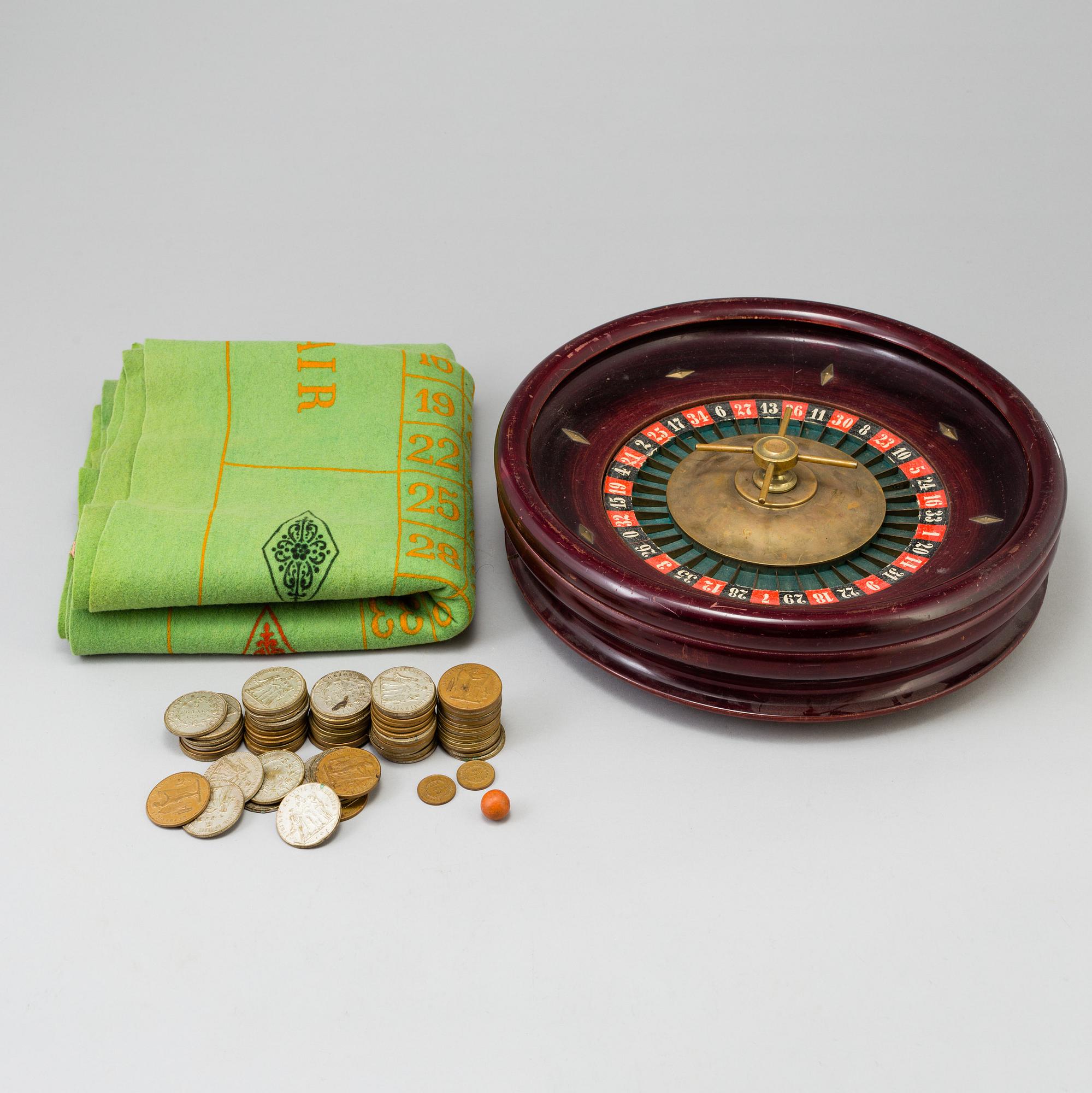 A Roulette wheel, 20th century.
