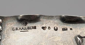 UPPSATSSKÅL, silver, C. G Hallberg, Stockholm 1913. Vikt ca 464 g.