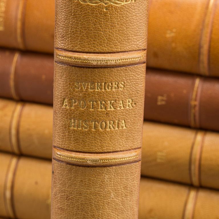 SVERIGES APOTEKSHISTORIA, 6 vol, 1910-1949.