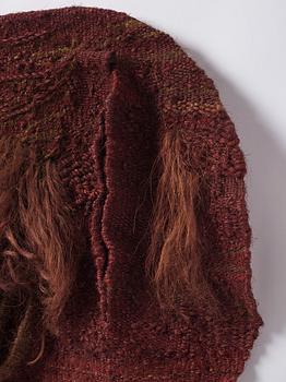 Magdalena Abakanowicz, a tapestry, "Bordeaux", flat weave, ca 125 x 107 cm, signed and dated 1969 verso.