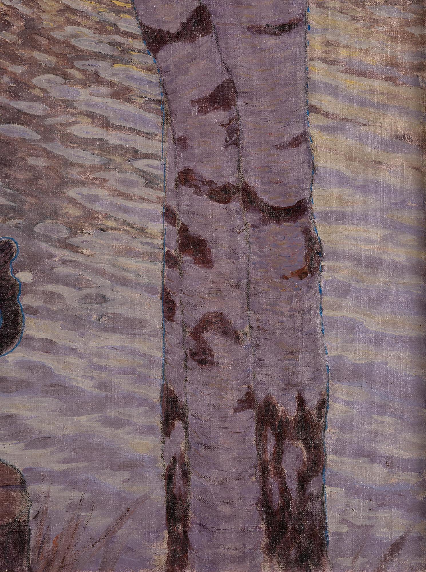 Gustaf Fjæstad, "Skvalpigt vatten i en vik" ("Moving water in a bay").