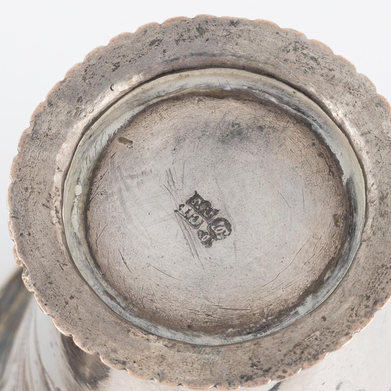 Two Swedish Silver Beakers, early 19th Century.