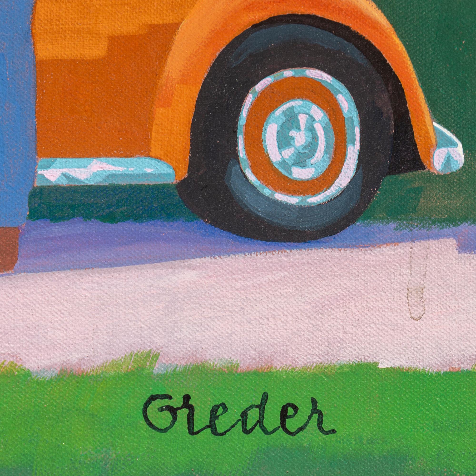 ULF GREDER, oil on canvas, signed.