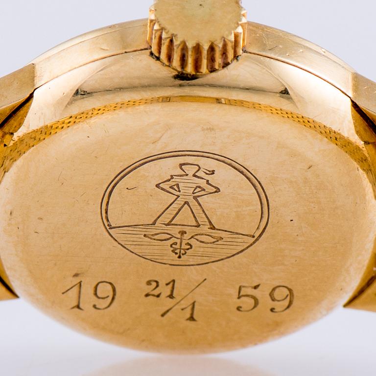 ARMBANDSUR, dam, Omega, guld. 1950-tal. Vikt tot. 29 g.