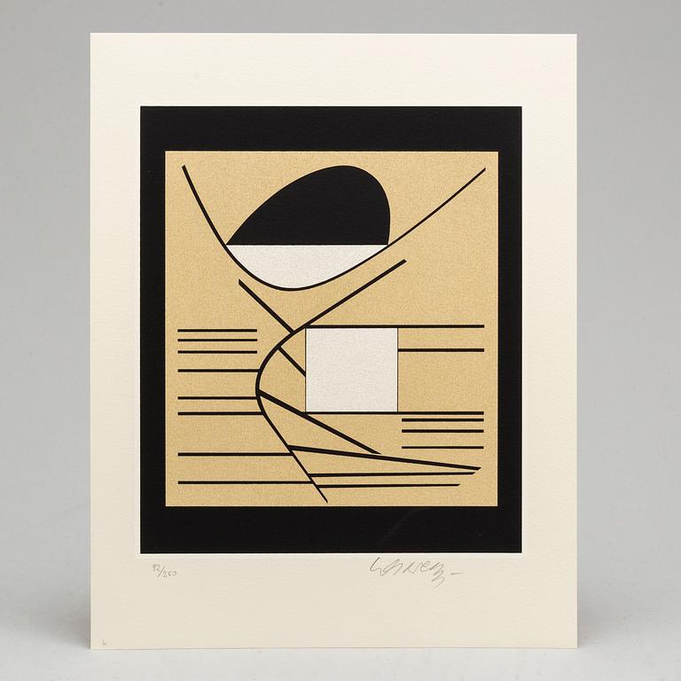VICTOR VASARELY, seven lithographs, 1989, signed and numbered 92/200.