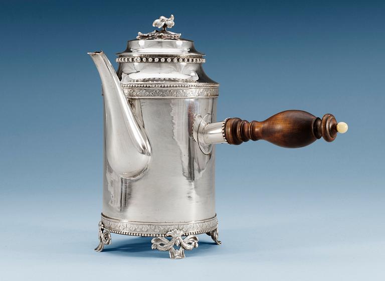 KAFFEKANNA, av Andreas Isberg, Skänninge 1813.