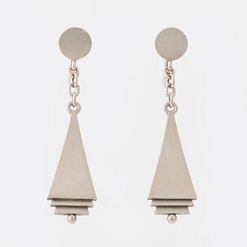 Georg Jensen, Harald Nielsen, earrings, nr 73, silver.