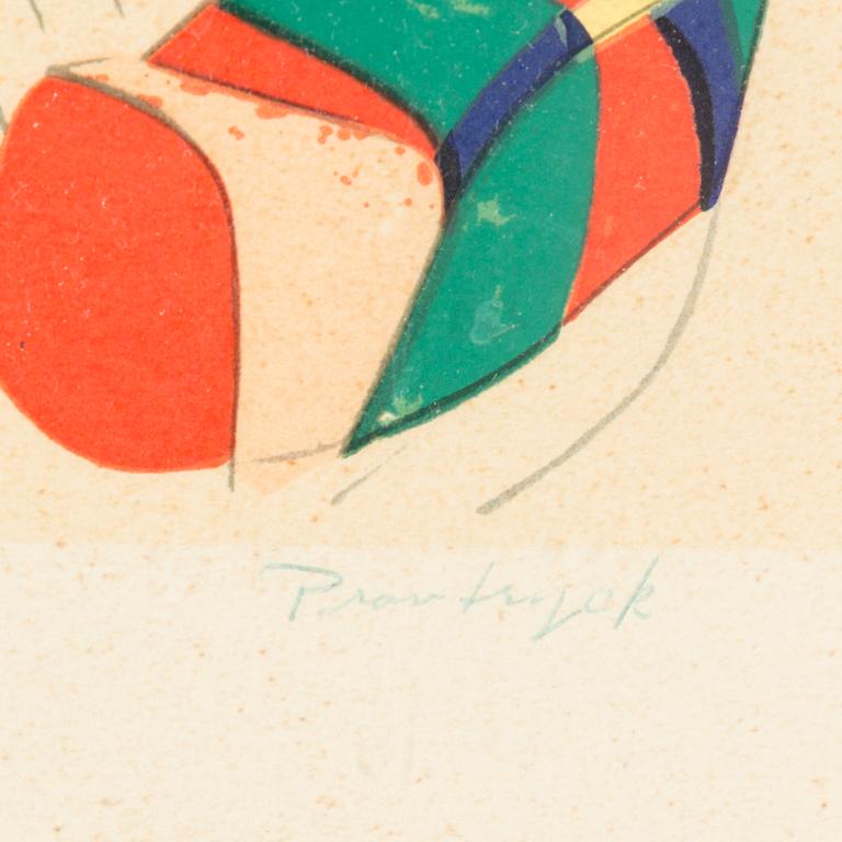 LAGE LINDELL, litografi, provtryck.