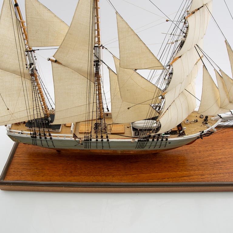 Fartygsmodell "Scandin", byggd av Sten Bergwall.