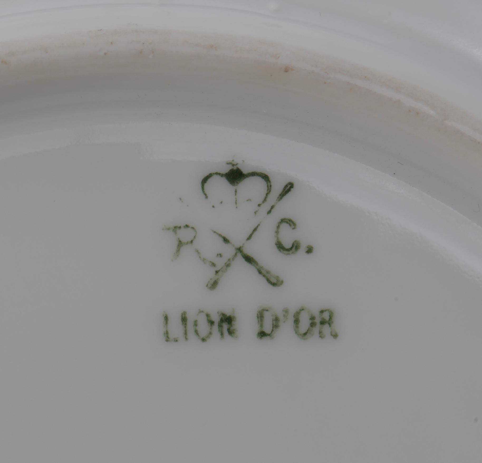 PARTI PORSLIN, 2+3, Rosenthal, omkring 1900.