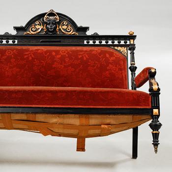 Nine items in Neo Renaissance style, late 19th century.