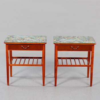 SÄNGBORD, ett par, 1950-tal.