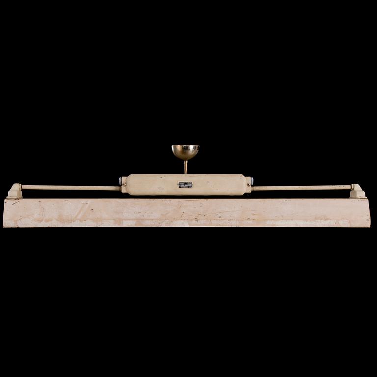 A mid 20th century Finnsh '415/1-3' industrial light for Metallivalmiste.
