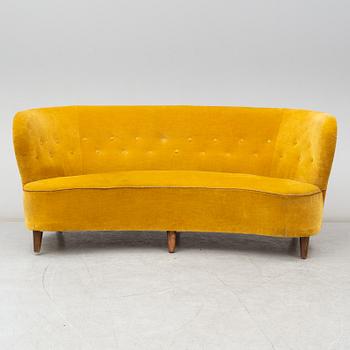 Johannes Brynte, soffa, Swedish Modern, Bryntes Möbler, Gävle, 1940-tal.