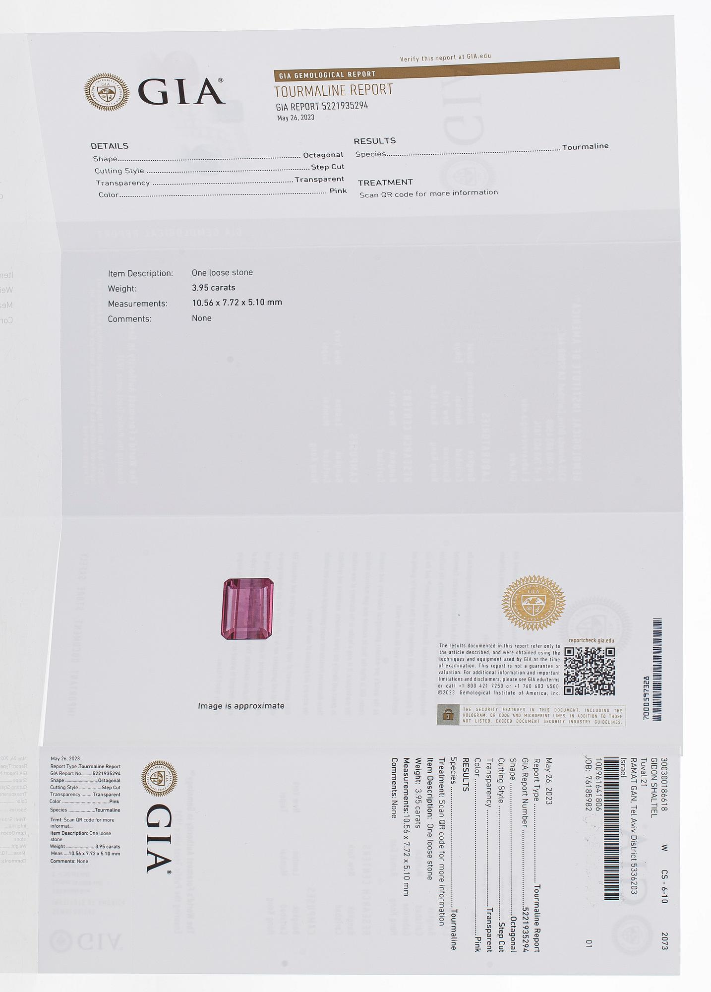 Ring, 18K guld med turmalin och briljantslipade diamanter.